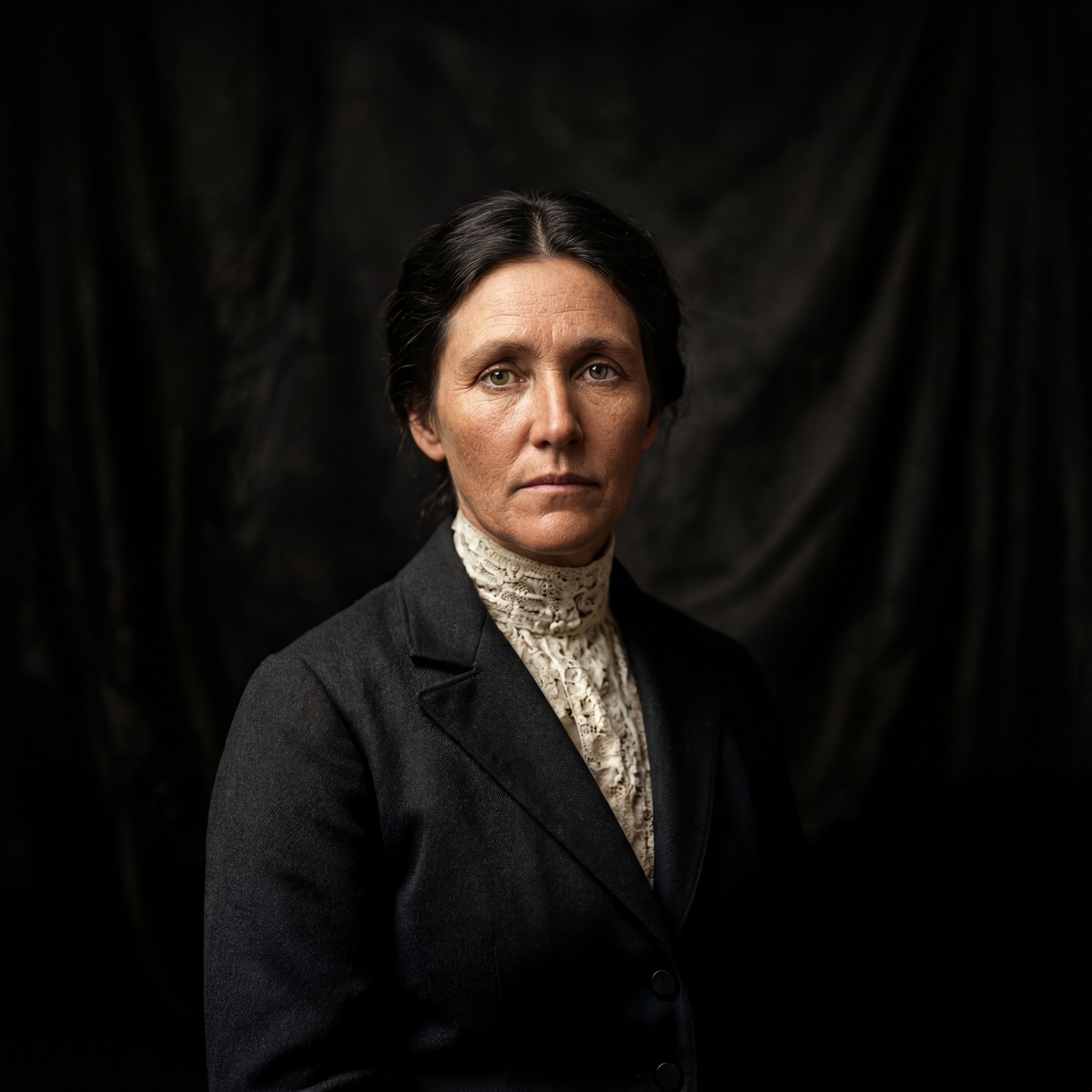 Same photo after AI colorization with natural tones.